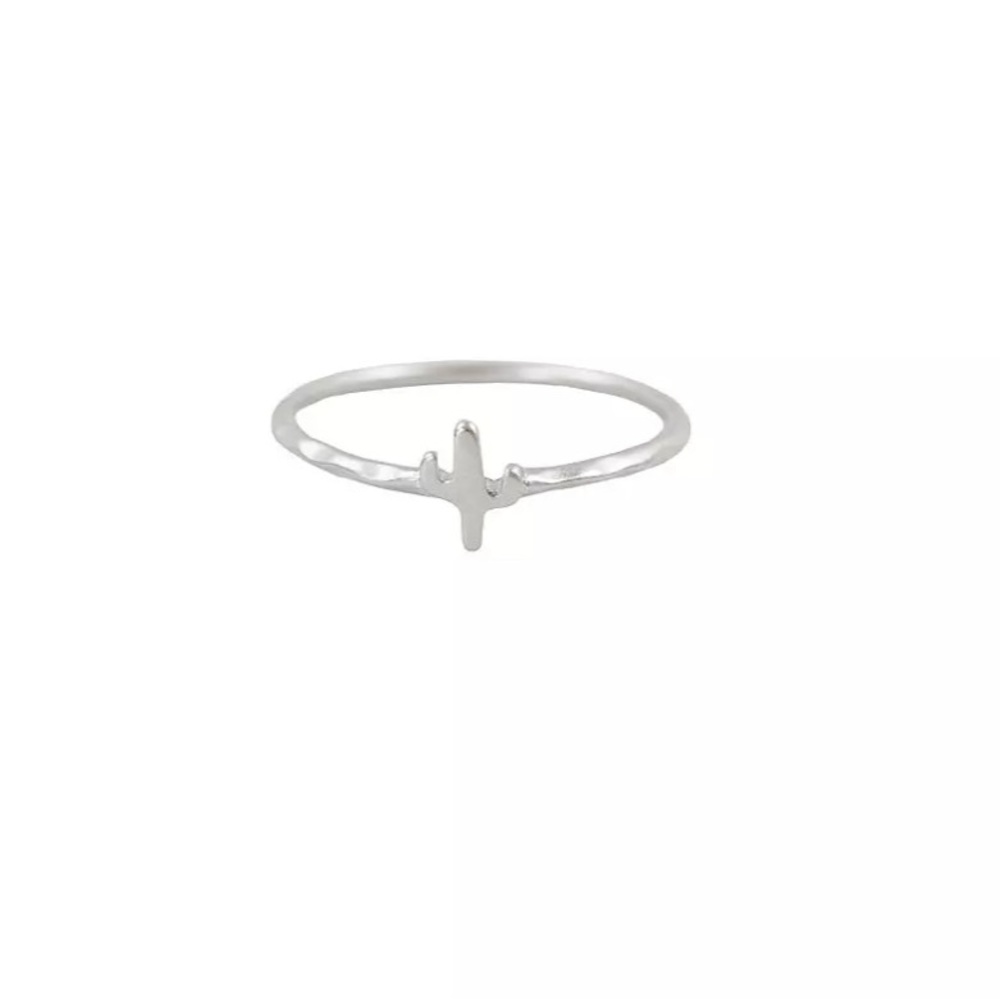Silver Pura Vida Cactus Ring | Size 6